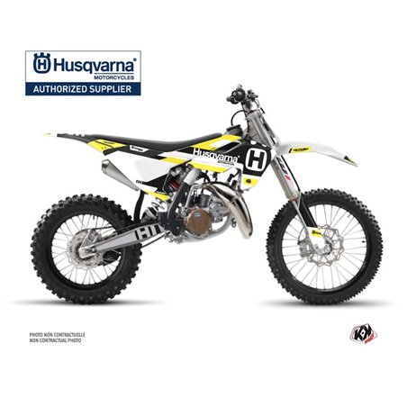 Kit Deco Moto Cross Block Husqvarna TC 85 Noir Jaune