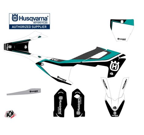 Kit Deco Moto Cross Legend Husqvarna TC 85 Turquoise