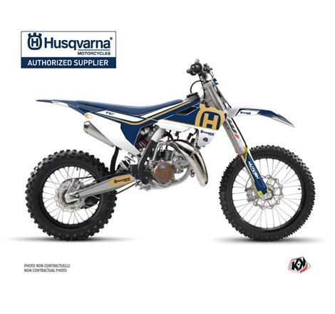 Kit Deco Moto Cross Heritage Husqvarna TC 85 Bleu