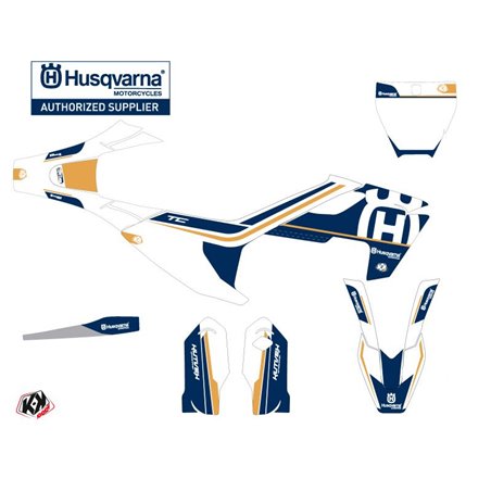 Kit Deco Moto Cross Heritage Husqvarna TC 85 Blanc