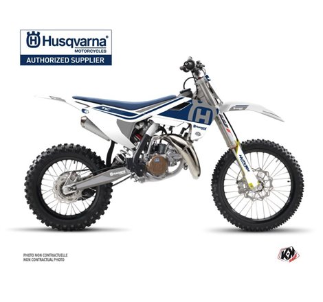 Kit Deco Moto Cross Heritage Husqvarna TC 85 Blanc Gris