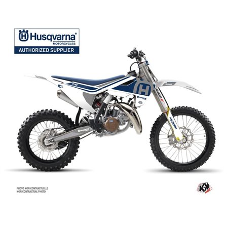 Kit Deco Moto Cross Heritage Husqvarna TC 85 Blanc Gris