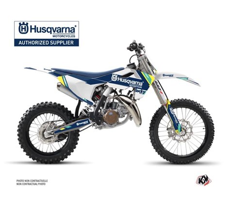 Kit Deco Moto Cross Rocky Husqvarna TC 85 Bleu