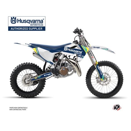 Kit Deco Moto Cross Rocky Husqvarna TC 85 Bleu
