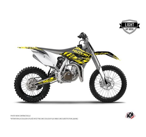 Kit Deco Moto Cross Eraser Fluo Husqvarna TC 85 Jaune