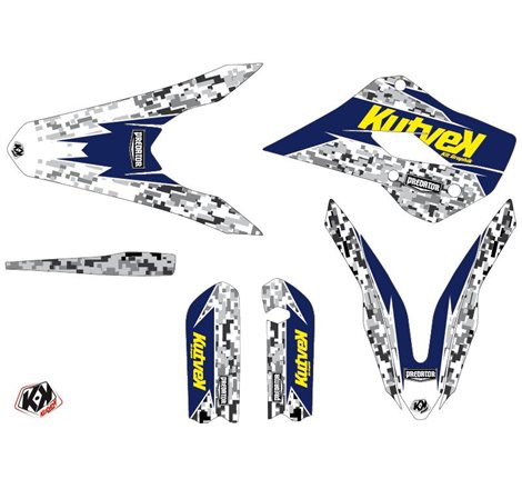 Kit Deco Moto Cross Predator Husqvarna TC 85 Violet Jaune