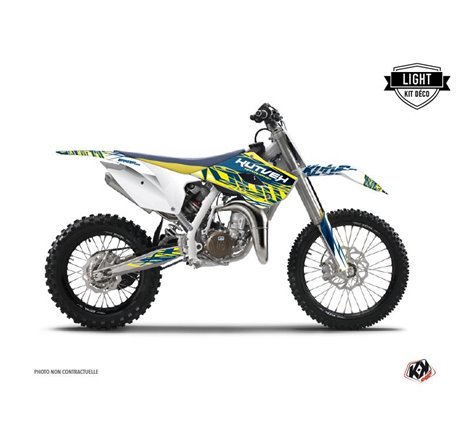 Kit Deco Moto Cross Eraser Husqvarna TC 85 Jaune Bleu