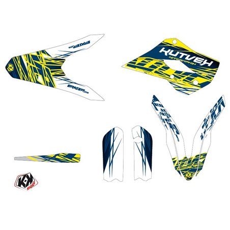 Kit Deco Moto Cross Eraser Husqvarna TC 85 Jaune Bleu