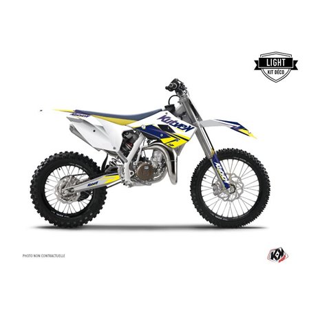 Kit Deco Moto Cross Stage Husqvarna TC 85 Blanc Jaune