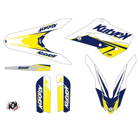 Kit Deco Moto Cross Stage Husqvarna TC 85 Blanc Jaune