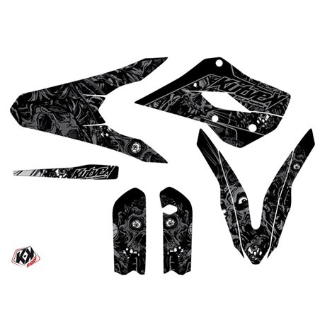 Kit Deco Moto Cross Zombies Dark Husqvarna TC 85 Noir