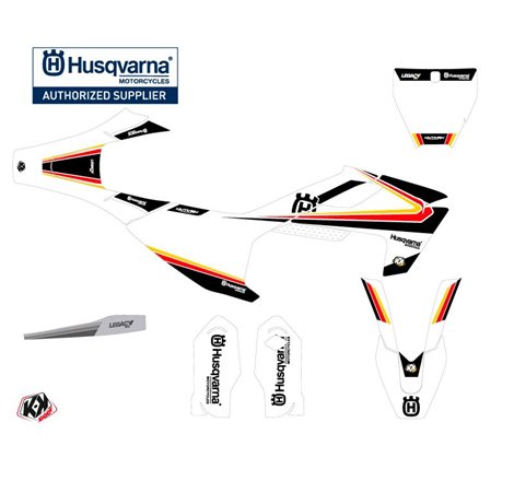 Kit Deco Moto Cross Legacy Husqvarna TC 85 Noir Jaune