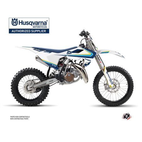 Kit Deco Moto Cross Legacy Husqvarna TC 85 Bleu Jaune