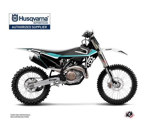 Kit Deco Moto Cross Legend Husqvarna TC 125 Turquoise