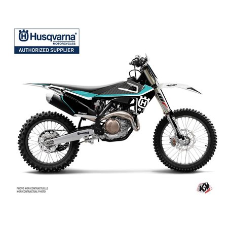 Kit Deco Moto Cross Legend Husqvarna TC 125 Turquoise