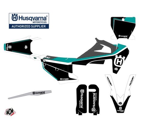 Kit Deco Moto Cross Legend Husqvarna TC 125 Turquoise