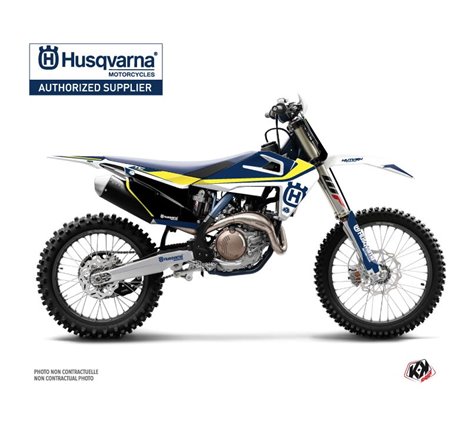 Kit Deco Moto Cross Legend Husqvarna TC 125 Bleu