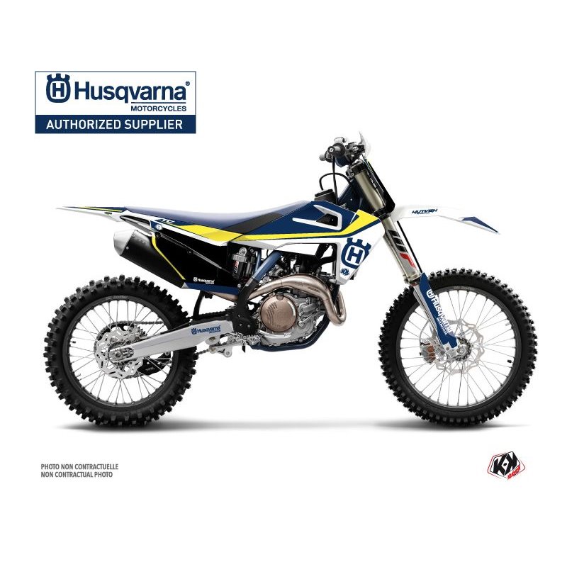 Kit Deco Moto Cross Legend Husqvarna TC 125 Bleu