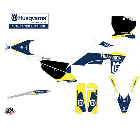 Kit Deco Moto Cross Orbit Husqvarna TC 125 Blanc