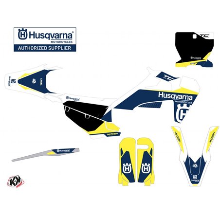Kit Deco Moto Cross Orbit Husqvarna TC 125 Blanc