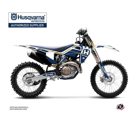 Kit Deco Moto Cross Heritage Husqvarna TC 125 Blanc