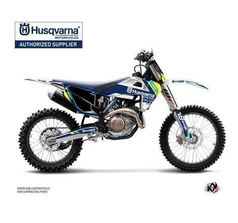 Kit Deco Moto Cross Rocky Husqvarna TC 125 Bleu