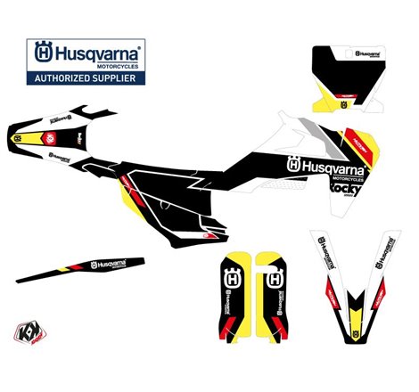 Kit Deco Moto Cross Rocky Husqvarna TC 125 Noir