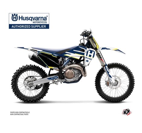 Kit Deco Moto Cross Nova Husqvarna TC 125 Bleu