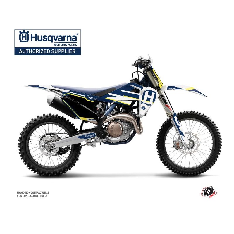 Kit Deco Moto Cross Nova Husqvarna TC 125 Bleu