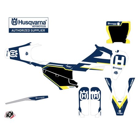 Kit Deco Moto Cross Nova Husqvarna TC 125 Bleu