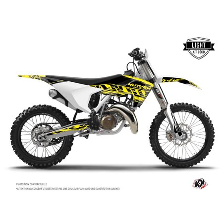 Kit Deco Moto Cross Eraser Fluo Husqvarna TC 125 Jaune