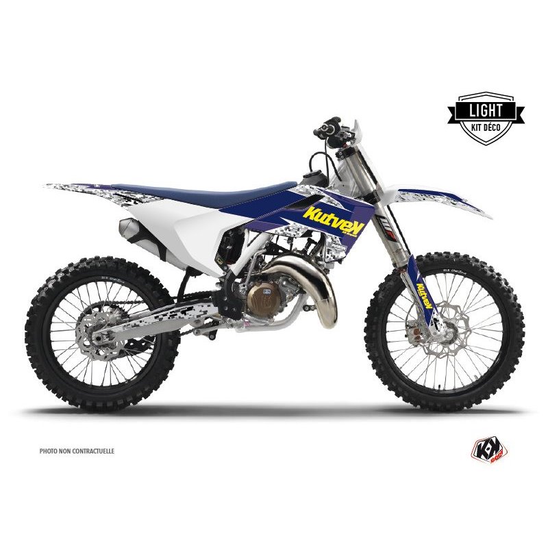 Kit Deco Moto Cross Predator Husqvarna TC 125 Violet Jaune