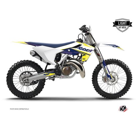 Kit Deco Moto Cross Stage Husqvarna TC 125 Blanc Jaune