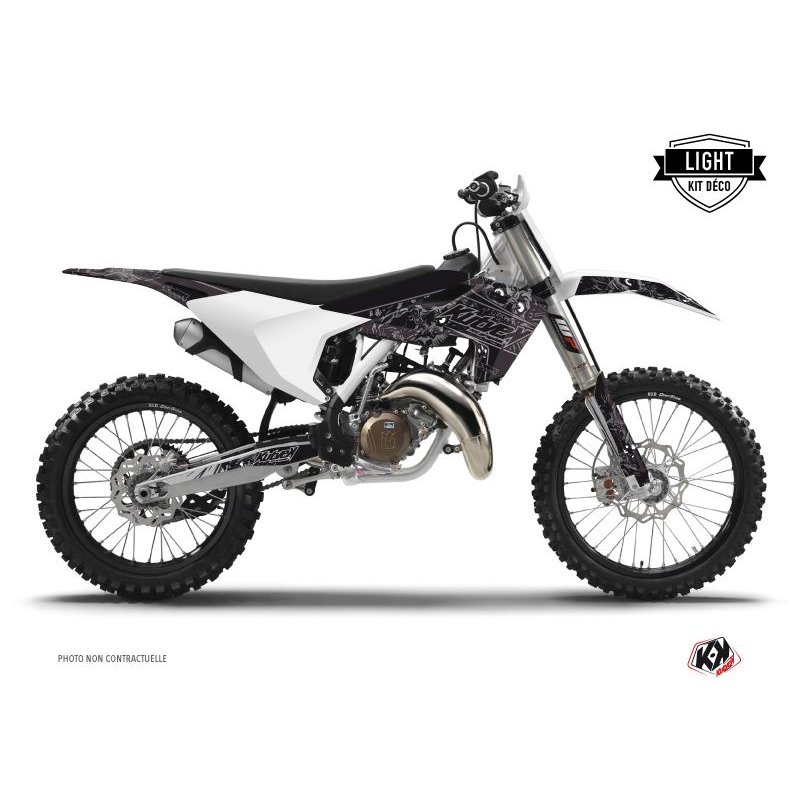 Kit Deco Moto Cross Zombies Dark Husqvarna TC 125 Noir