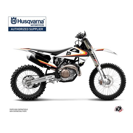 Kit Deco Moto Cross Legacy Husqvarna TC 125 Noir Jaune