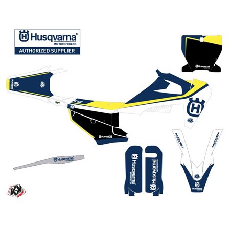 Kit Deco Moto Cross Legend Husqvarna TC 125 Bleu