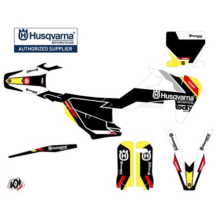Kit Deco Moto Cross Rocky Husqvarna FC 250 Noir