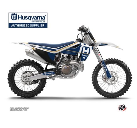 Kit Deco Moto Cross Heritage Husqvarna FC 250 Blanc