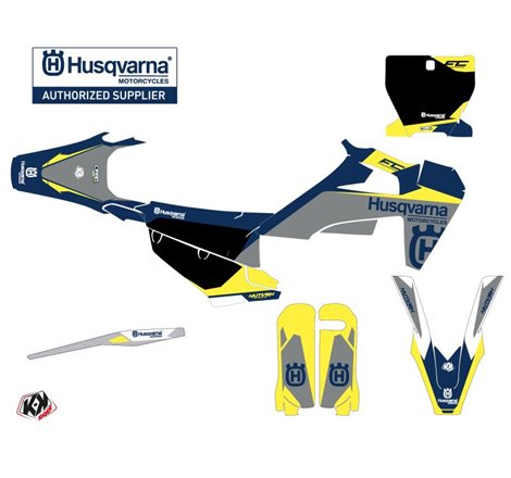 Kit Deco Moto Cross Orbit Husqvarna FC 250 Gris