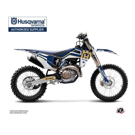 Kit Deco Moto Cross Heritage Husqvarna FC 350 Blanc