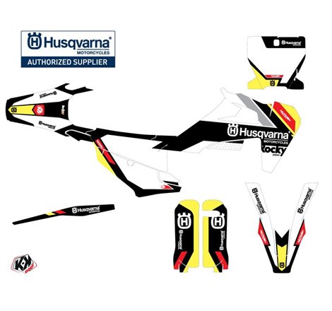 Kit Deco Moto Cross Rocky Husqvarna FC 350 Noir