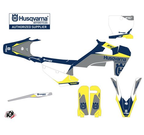 Kit Deco Moto Cross Orbit Husqvarna FC 350 Gris