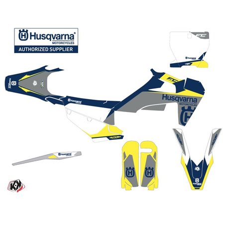 Kit Deco Moto Cross Orbit Husqvarna FC 350 Gris