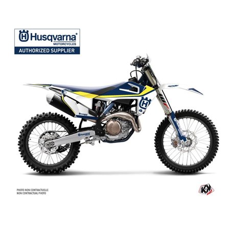 Kit Deco Moto Cross Legend Husqvarna FC 350 Bleu