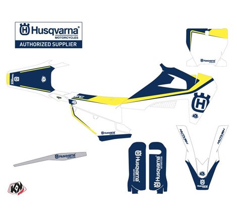Kit Deco Moto Cross Legend Husqvarna FC 350 Bleu