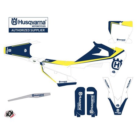 Kit Deco Moto Cross Legend Husqvarna FC 350 Bleu