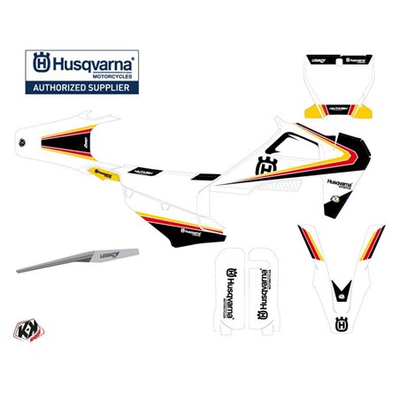 Kit Deco Moto Cross Legacy Husqvarna FC 350 Noir Jaune