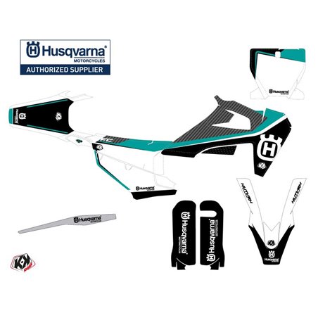 Kit Deco Moto Cross Legend Husqvarna FC 450 Turquoise