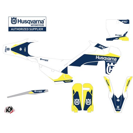 Kit Deco Moto Cross Orbit Husqvarna FC 450 Blanc