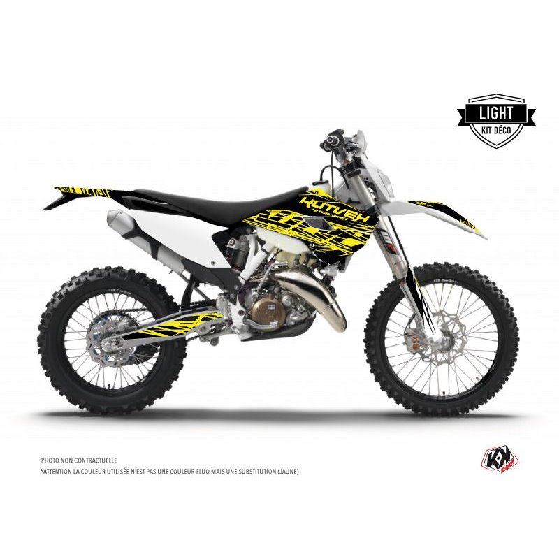 Kit Deco Moto Cross Eraser Fluo Husqvarna 125 TE Jaune